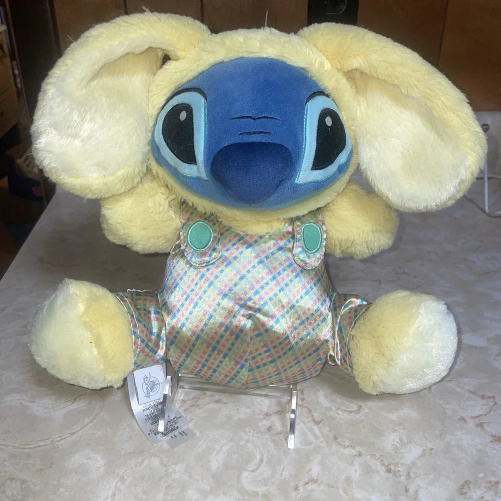 Disney Stitch Yellow Easter‎ Bunny Plush 10